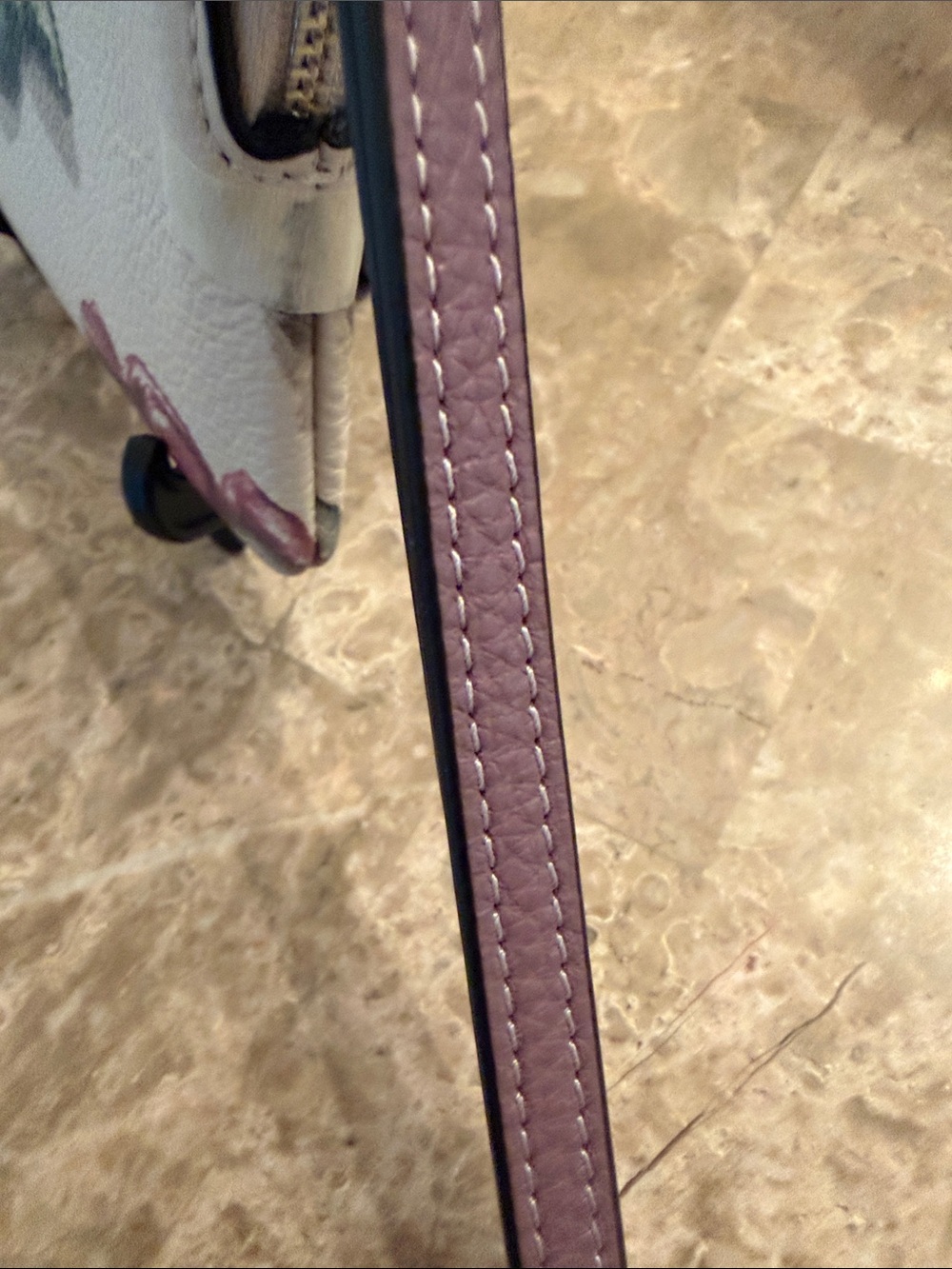 COACH White Leather Candy Print Wristlet NWT - Picture 5 of 6